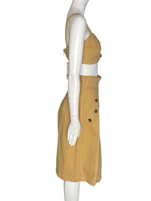 Conjunto S Club Falda/blusa Liso Marrón - Talla M