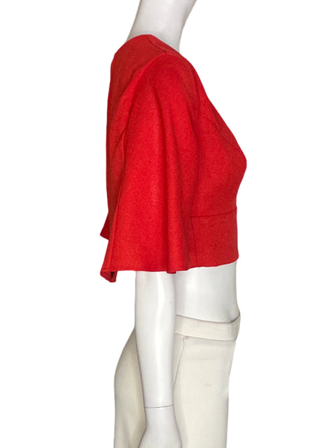Blusa Skazi Liso Manga corta Rojo - Talla XS
