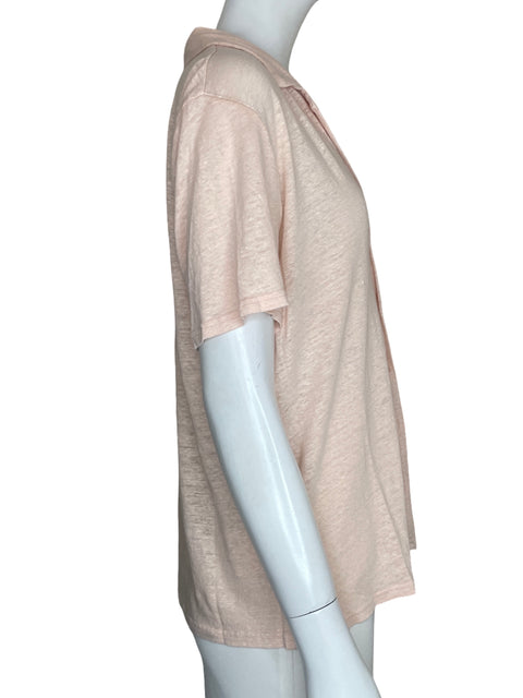 Blusa Banana Republic de Lino Cuello v Naranja - Talla M