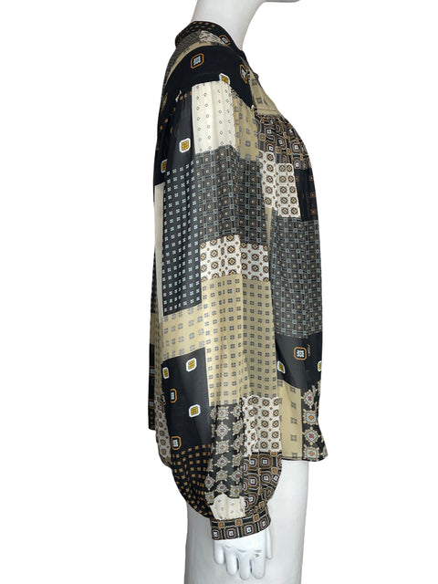 Blusa Banana Republic Cuello mao Estampado Marrón - Talla L