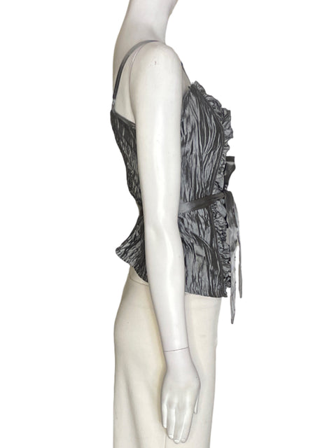 Blusa Do&be Plisado Tiras Gris - Talla L