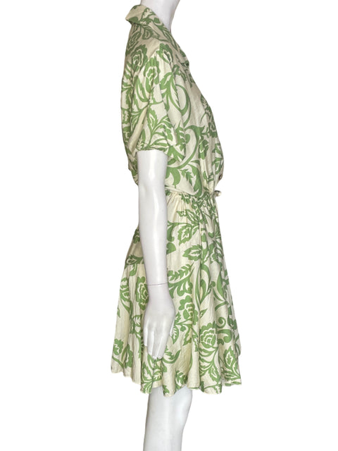 Vestido Aakaa Estampado Mini Verde - Talla L