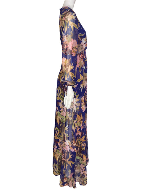 Romper Luxxel Estampado Transparente Azul - Talla S
