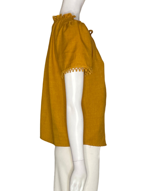 Blusa Westmoon Ruchas Manga corta Marrón - Talla S