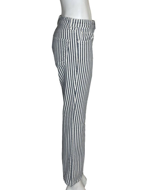 Jean Zara Recto Rayas Azul - Talla 40