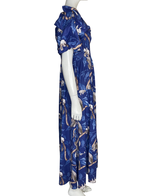 Vestido Camila Armoire Mangas abullonadas Azul - Talla S