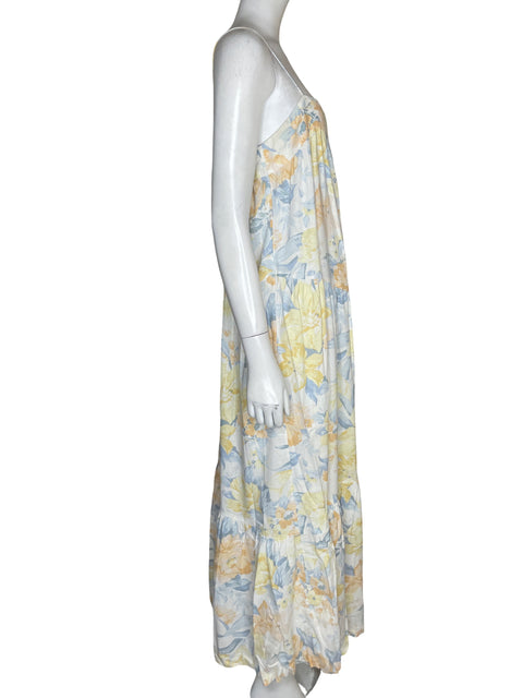 Vestido Abercrombie & Fitch Estampado Floral Amarillo - Talla M