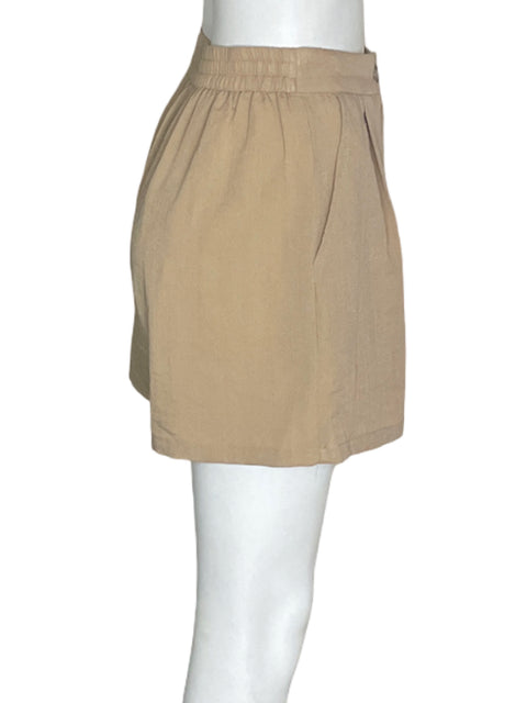 Short Tesoro Tps Liso Mini Beige - Talla S