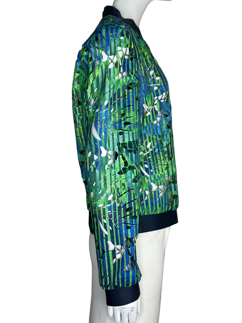 Chaqueta T Tahari Troquelado floral Verde - Talla M