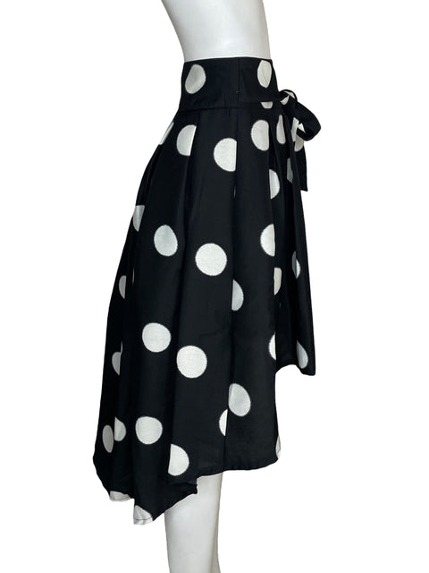 Falda Ark & Co Estampado Lunares Negro - Talla S