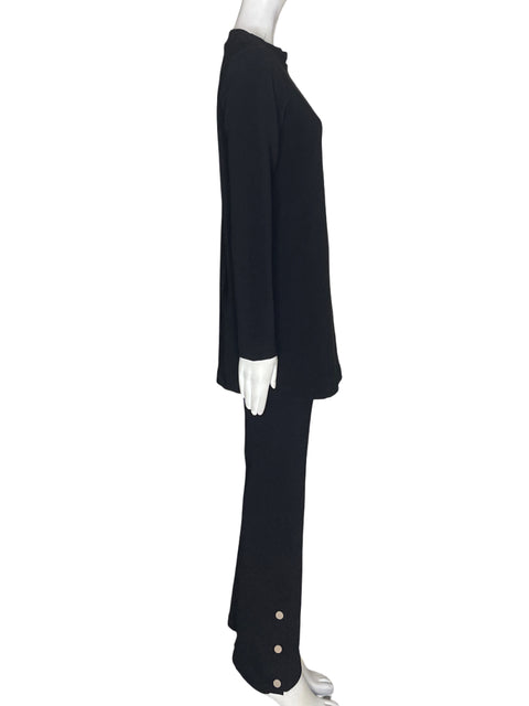 Conjunto Touché Privé Blusa/pantalon Ajustado Negro - Talla 36