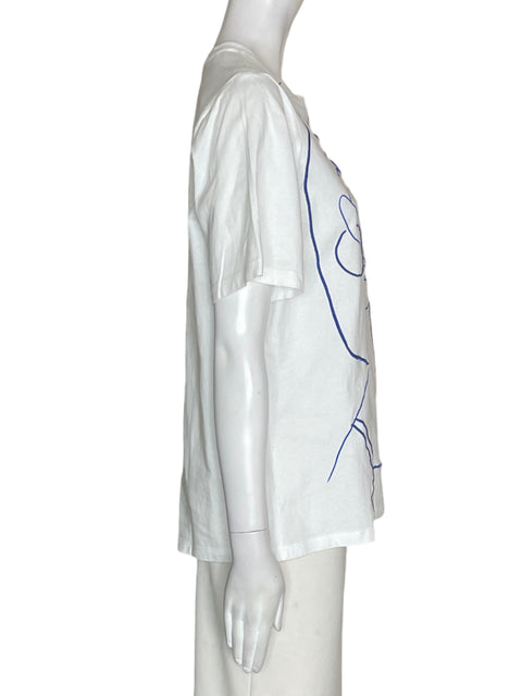 Camiseta Reserve de Algodón Silueta Manga corta Blanco - Talla S