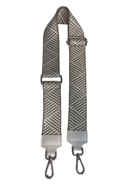 Strap Tesoro Tps Estampado Asa de cartera Beige - Talla U