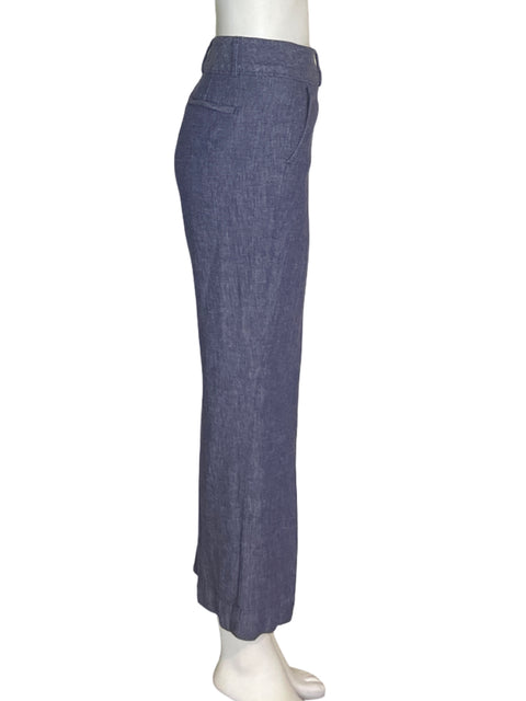 Pantalón Ann Taylor Loft Recto Wide-leg Azul - Talla 12