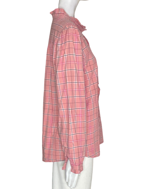 Camisa Loft Cuadros Manga larga Rosado - Talla L