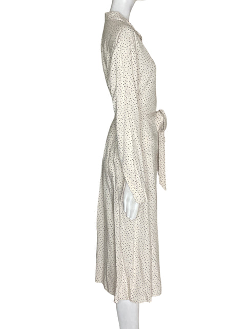 Vestido Uniqlo Midi Estampado Beige - Talla L