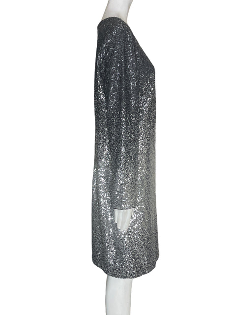 Vestido Maia Lentejuelas Manga larga Gris - Talla 14