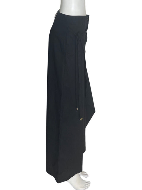 Pantalón Endless Blu Liso Palazo Negro - Talla M