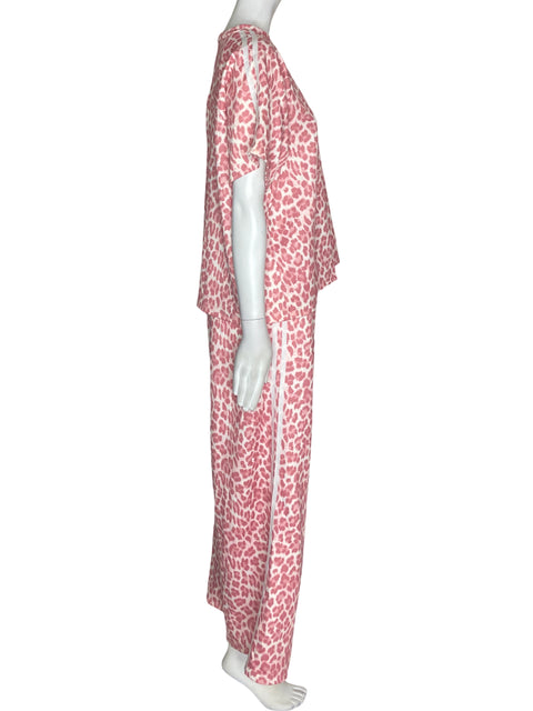 Conjunto Albanos Estampado Animal print Rosado - Talla M