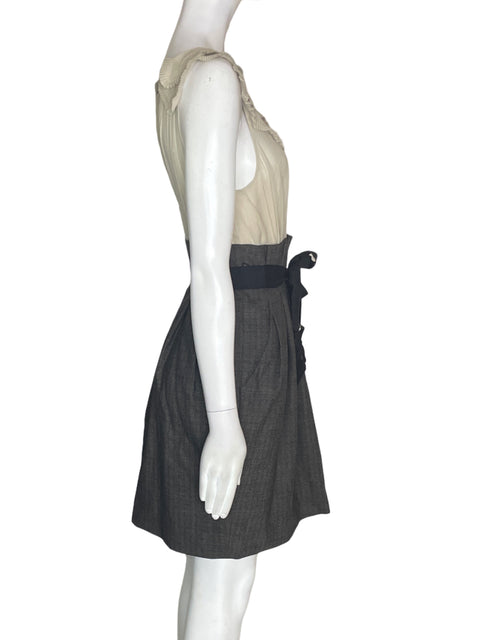 Vestido Bcbg Ajustado Sin mangas Beige - Talla 6