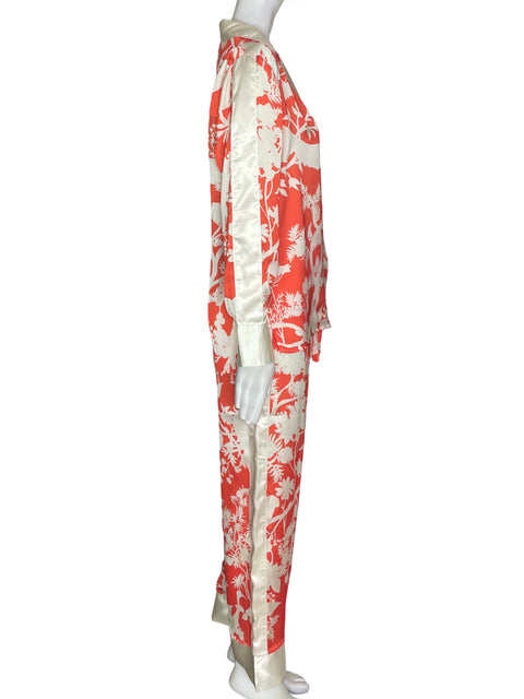 Conjunto Lu.lo Estampado Pantalón/blusa Naranja - Talla S