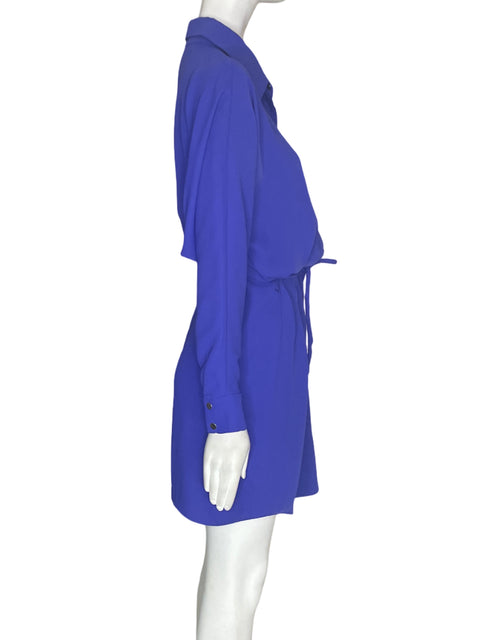 Vestido Amanda Uprichard Fajon Suelto Azul - Talla S