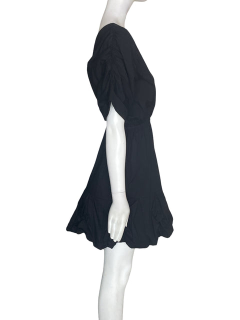 Vestido Padova Manga corta Mini Negro - Talla XS