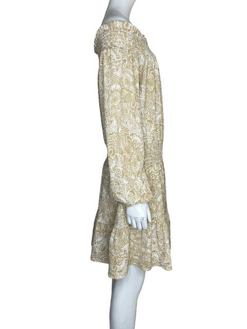 Vestido Michael Kors Midi Estampado Beige - Talla L