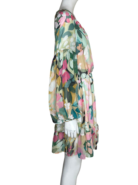 Vestido Via Vai Estampado Floral Verde - Talla L