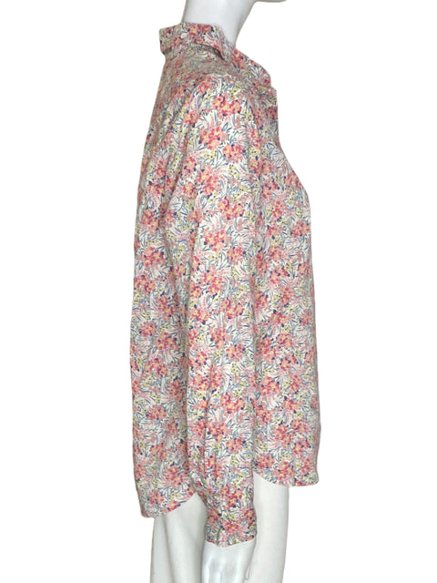 Blusa J.crew Estampado Manga larga Rosado - Talla 8