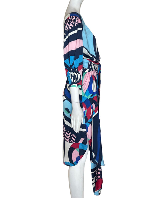 Vestido Tesoro Tps Estampado Cuello redondo Azul - Talla S