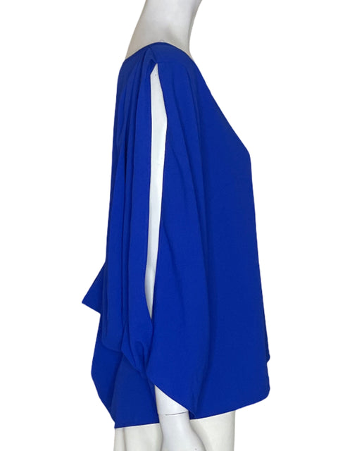 Blusa Gracia Manga larga Flecos Azul - Talla L