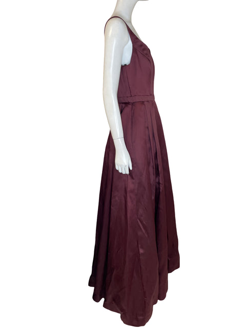 Vestido De Fiesta Tesoro Tps Maxi Plisado Rojo - Talla 10