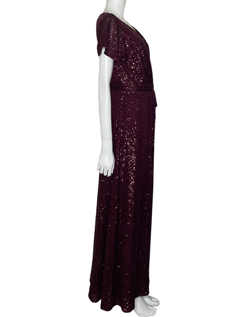 Vestido De Fiesta Phase Eight Lentejuelas Rojo - Talla 12