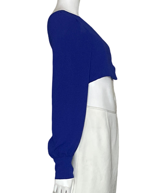 Top Michelle Forero One Shoulder Azul - Talla S