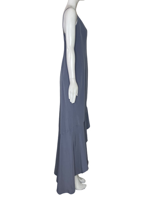 Vestido Adrianna Papell Lencero Botones Gris - Talla 6