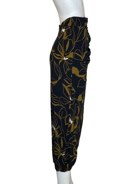 Falda Naf Naf de Viscosa Midi Estampado Negro - Talla 4