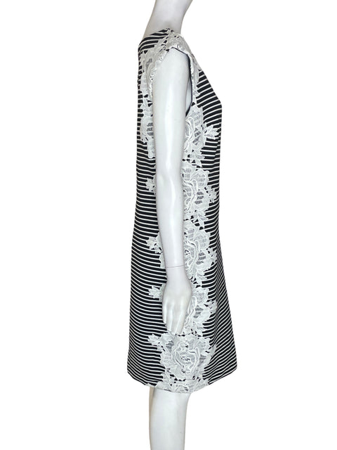Vestido Jax Rayas Encaje Negro - Talla 10