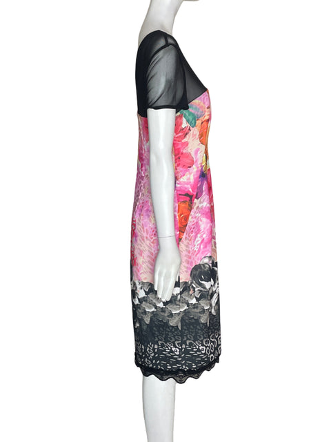 Vestido Cenia Encaje Estampado Rosado - Talla 4