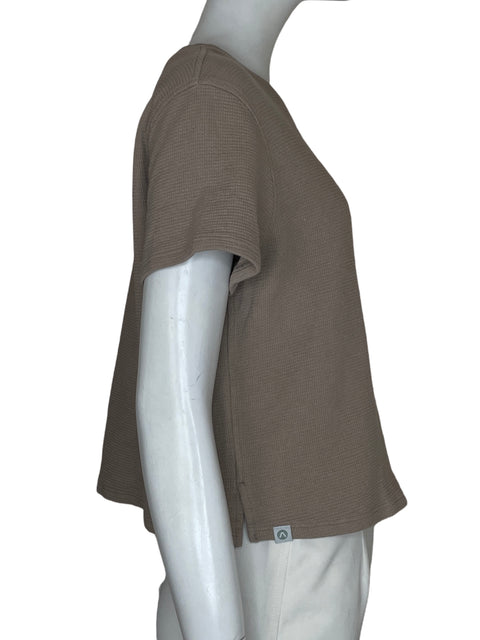 Blusa Atmos Movement Cropped Manga corta Marrón - Talla M