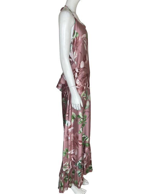 Vestido Santo Azul Swimwear Satinado Rosado - Talla S