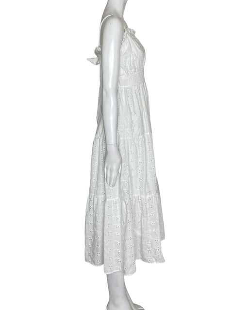 Vestido Blu Peper Liso Ajustado Blanco - Talla S