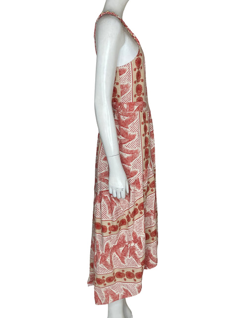 Vestido Tennis Estampando palmeras Naranja - Talla M