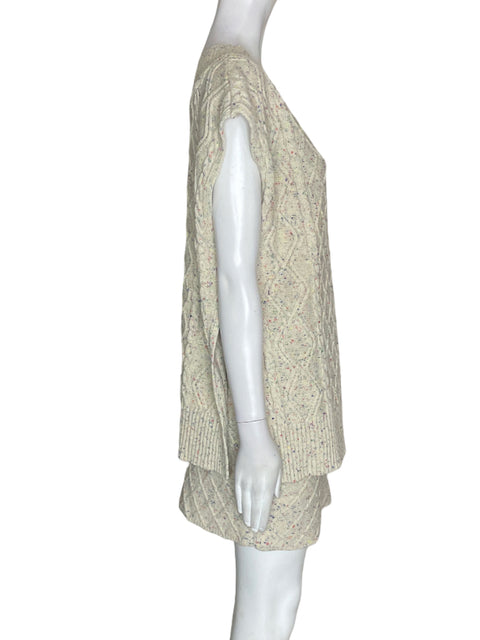 Conjunto Le Lis Falda/blusa Tejida Gris - Talla XS