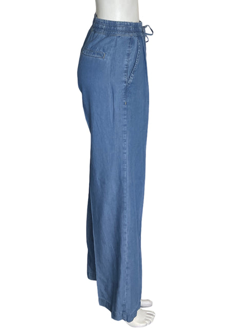 Pantalón Esprit Wide leg Elastico Azul - Talla 6