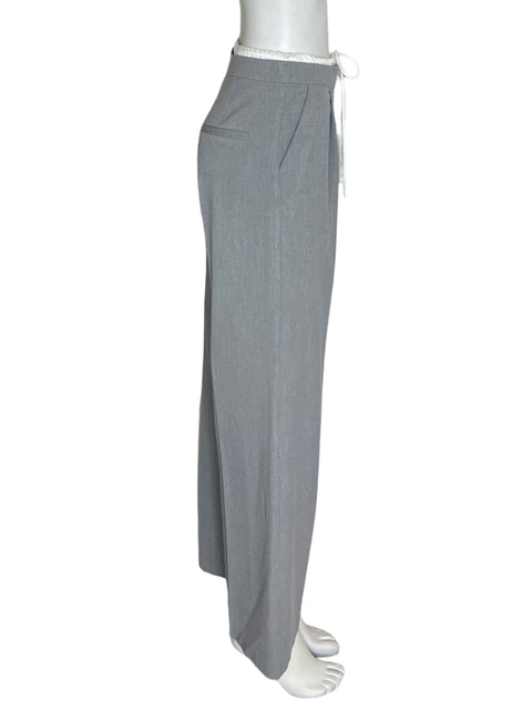 Pantalón Zara Elastico Bolsillo Gris - Talla XS