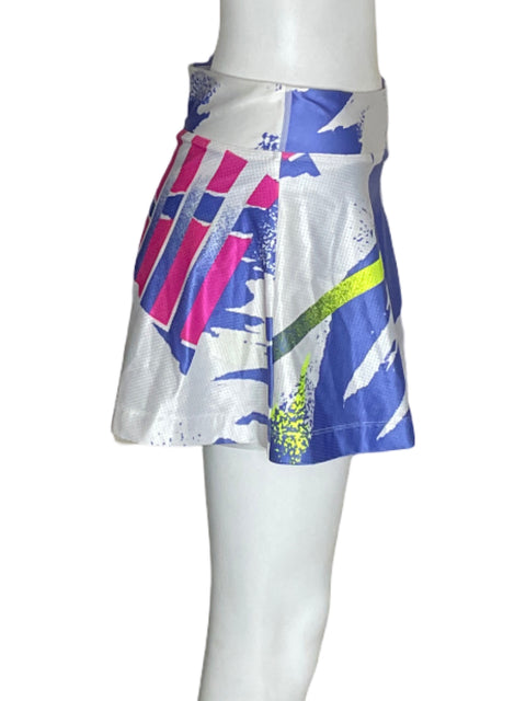 Short Nike Estampado Plisado Azul - Talla S