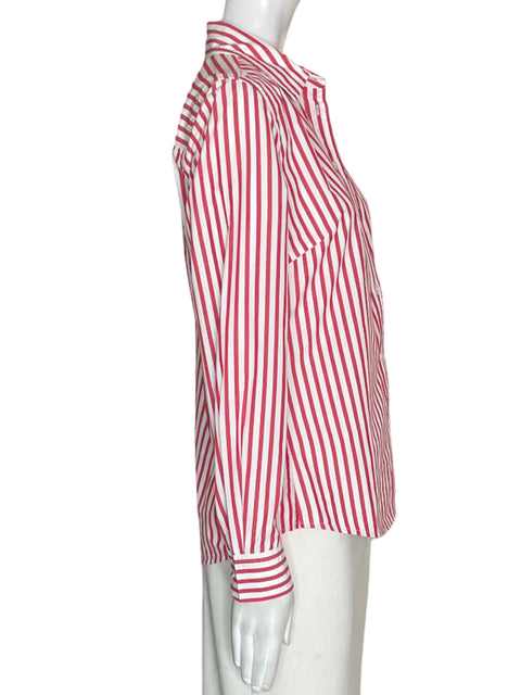 Camisa Tommy Hilfiger de Algodón Rayas Manga larga Rojo - Talla 38
