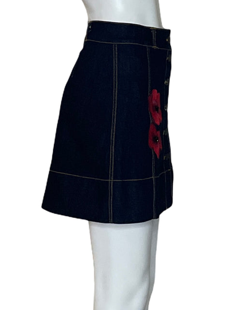 Falda Kate Spade Amapola de Algodón Azul - Talla XS