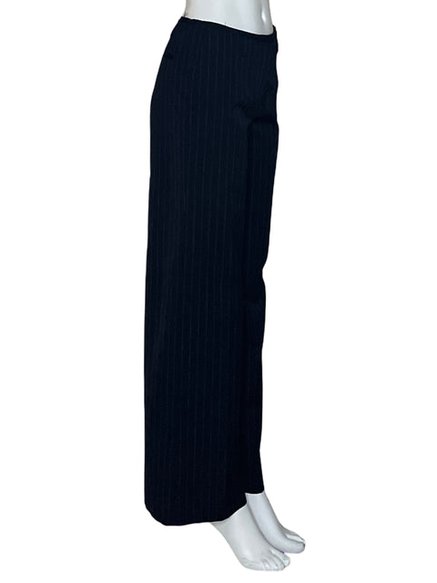 Pantalón Massimo Dutti Sastrero Rayas Azul - Talla 2